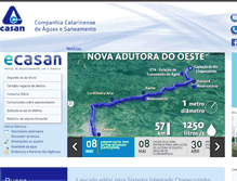 Tablet Screenshot of casan.com.br